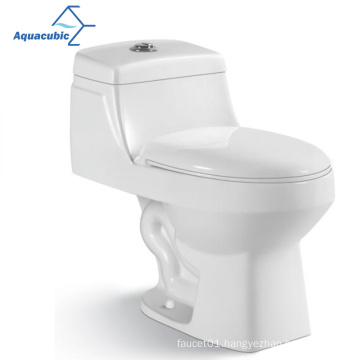 Aquacubic Practical Popular Siphonic One-piece Closet Floor Mounted  Bathroom WC Ceramic Toilet